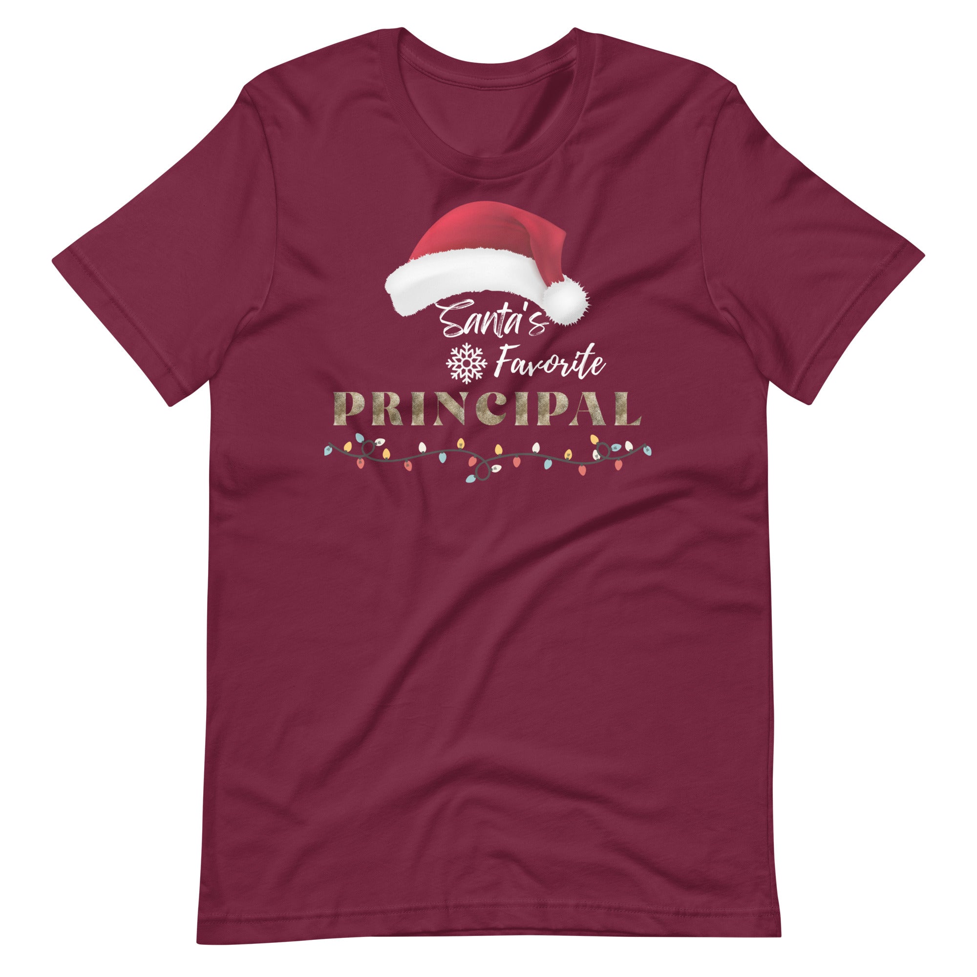 Santa's Favorite Principal Christmas Funny Teacher School T-Shirt Santa's Favorite Principal Christmas Funny Teacher School T-Shirt