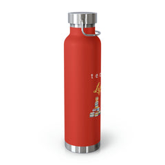 Teacher Life (Yellow) - Copper Vacuum Insulated Bottle, 22oz