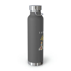 Teacher Life (Yellow) - Copper Vacuum Insulated Bottle, 22oz