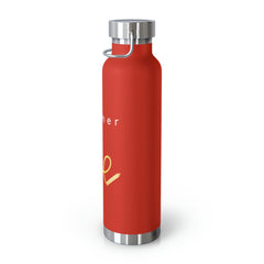 Teacher Life (Yellow) - Copper Vacuum Insulated Bottle, 22oz