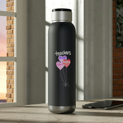 Teachers Teach, Love, Inspire - Soundwave Copper Vacuum Audio Bottle 22oz