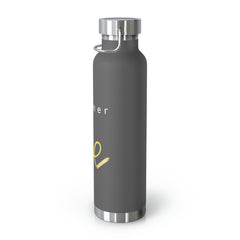 Teacher Life (Yellow) - Copper Vacuum Insulated Bottle, 22oz