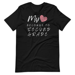 My Heart Belongs to 2nd Grade Teacher Shirt