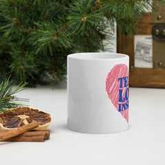 Teach Love and Inspire - White glossy mug